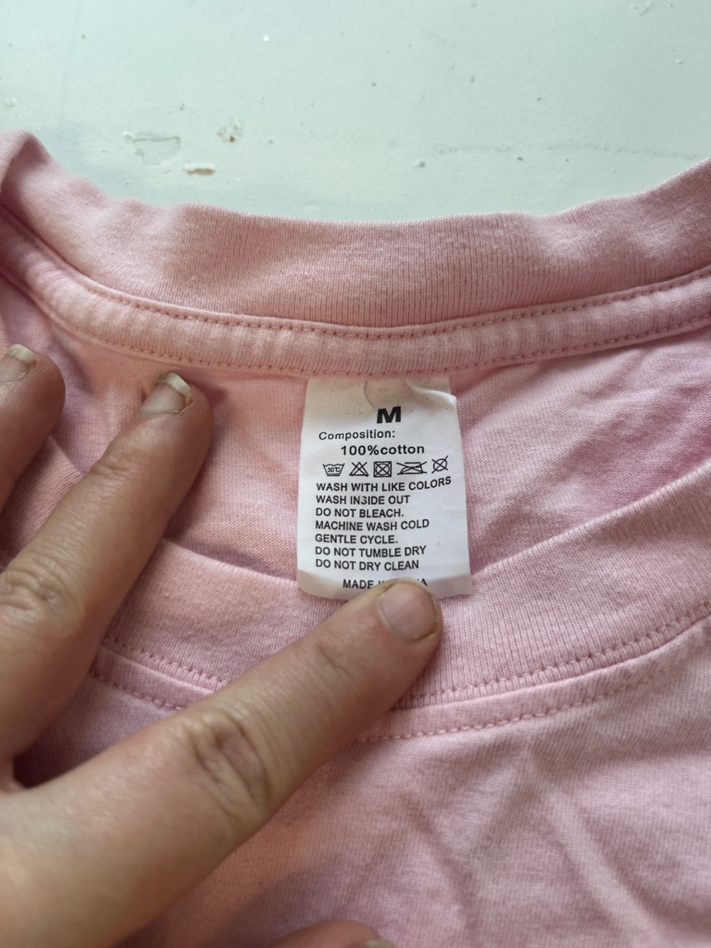 Amazon Medium Pink My Dogs Favorite Place Is By My Side Graphic Short Sleeve T - Picture 5 of 5